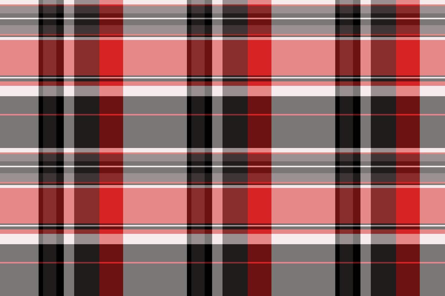 Vibrant red, black, and grey plaid pattern. Perfect for textile designs, website backgrounds, or fashion projects. vector