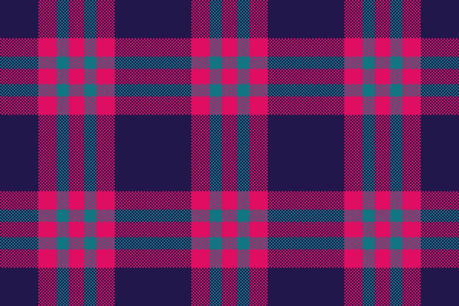 Vibrant plaid pattern in rich hues. A dynamic and eyecatching background or texture, perfect for graphic design, textiles, and festive designs. Modern or traditional. vector