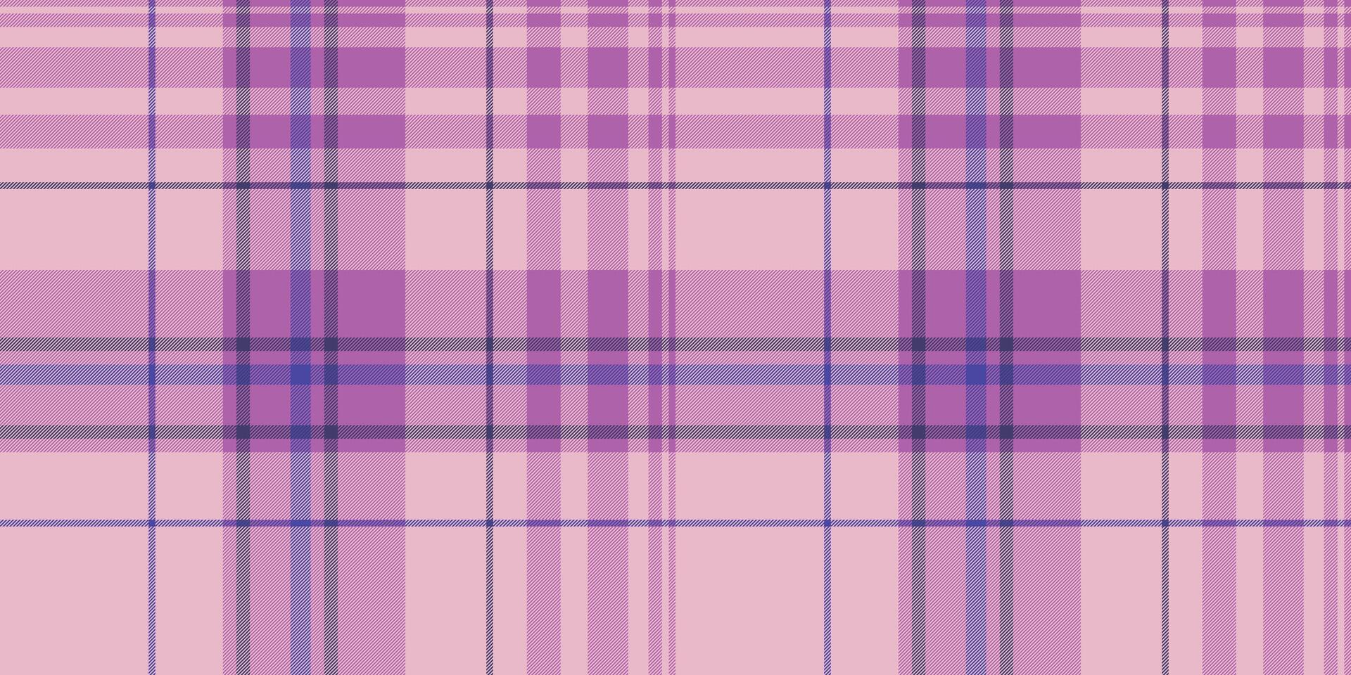 Soft pastel pink and purple plaid pattern. Perfect for textile design, website backgrounds, or fashion projects. Subtle texture evokes feelings of calm and femininity. vector