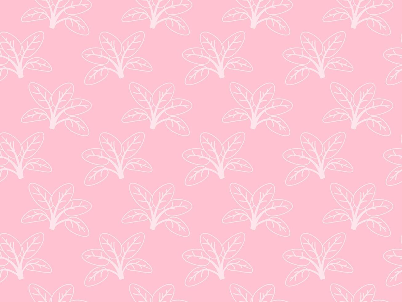 Delicate white leaf pattern on a soft pink background. A seamless design perfect for feminine branding, textiles, or website backgrounds. Evokes feelings of serenity and spring. vector