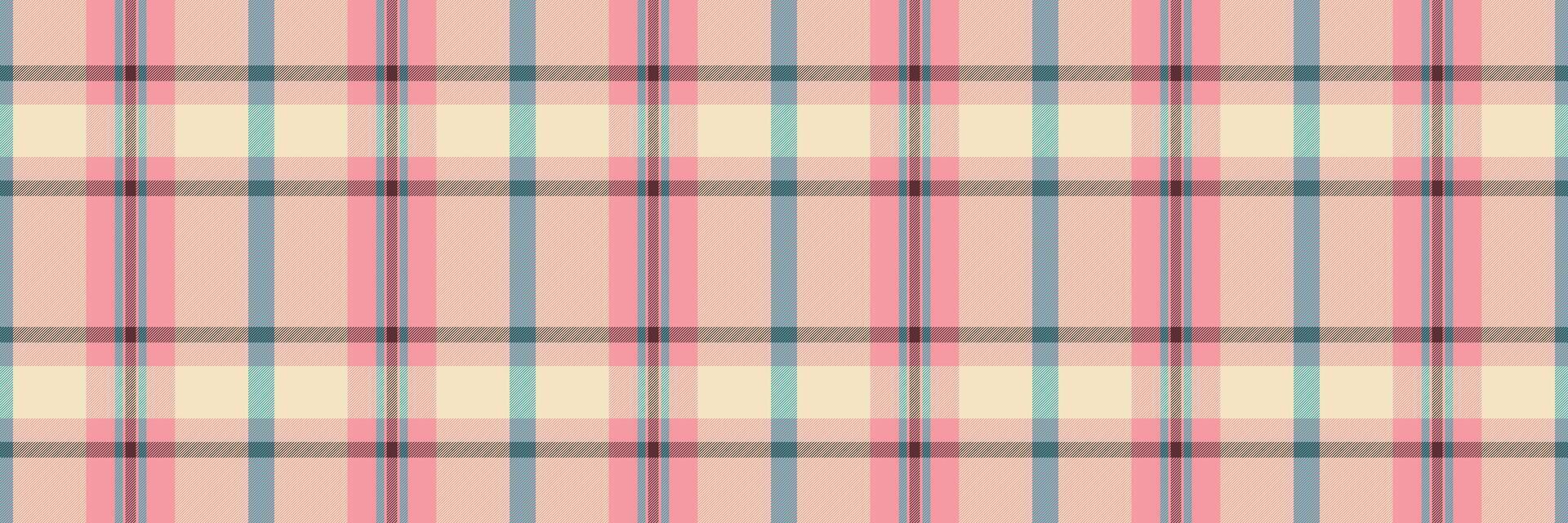Soft pastel plaid pattern. Perfect for textile design, websites, or crafting projects. This delicate, repeating texture evokes feelings of warmth and comfort. vector