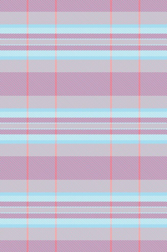 Greeting check background fabric, womens fashion plaid tartan. Flow textile seamless texture pattern in cyan and light colors. vector