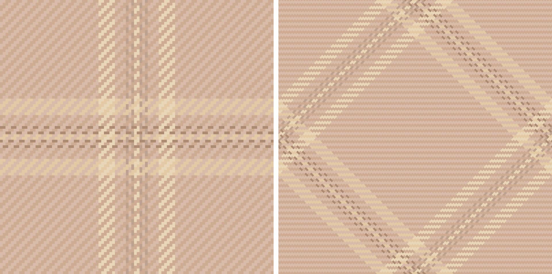 Elegant neutral plaid patterns, perfect for textile design, fashion, or website backgrounds. Subtle yet sophisticated textures evoke feelings of warmth and comfort. vector