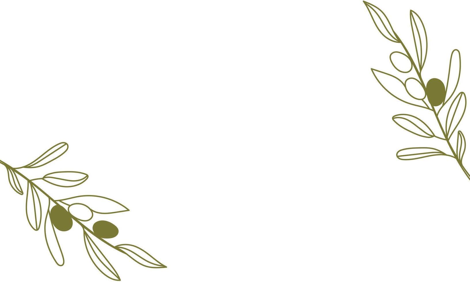 Olive leaves, tree branches and fruits frame. green olives wreath with floral vines, mediterranean cuisine food, vegetable oil and natural cosmetics label. Branches and leaves square frame vector