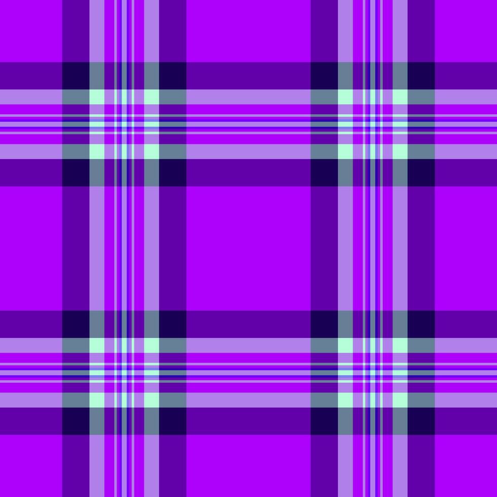Vibrant purple plaid pattern. Traditional Scottish textile design for backgrounds, fabrics, or digital art projects. Bold, eyecatching, and versatile. vector