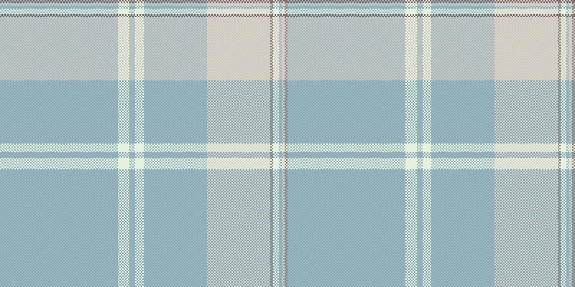 Subtle pastel plaid pattern in soft blues and creams. Perfect for textile design, website backgrounds, or stationery. Evokes a feeling of calm and serenity. vector