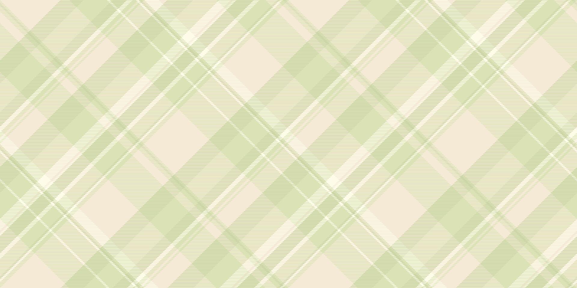 Soft, serene diagonal plaid pattern in pastel greens and beige. Perfect for backgrounds, textiles, or adding a calming touch to any design project. vector