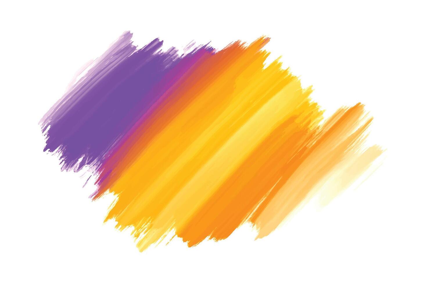 Modern colorful brush stroke on white background vector