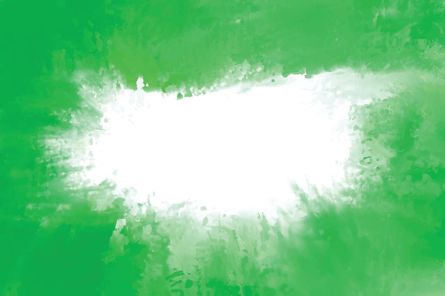 Modern green paint watercolor texture design vector