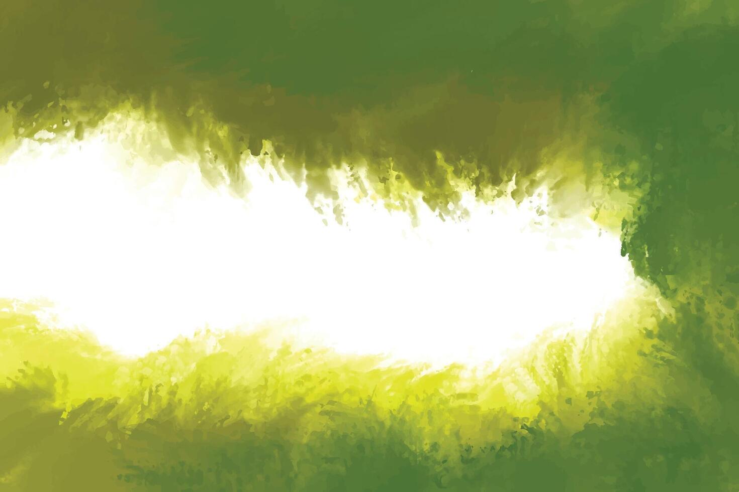 Modern green colorful paint watercolor texture vector