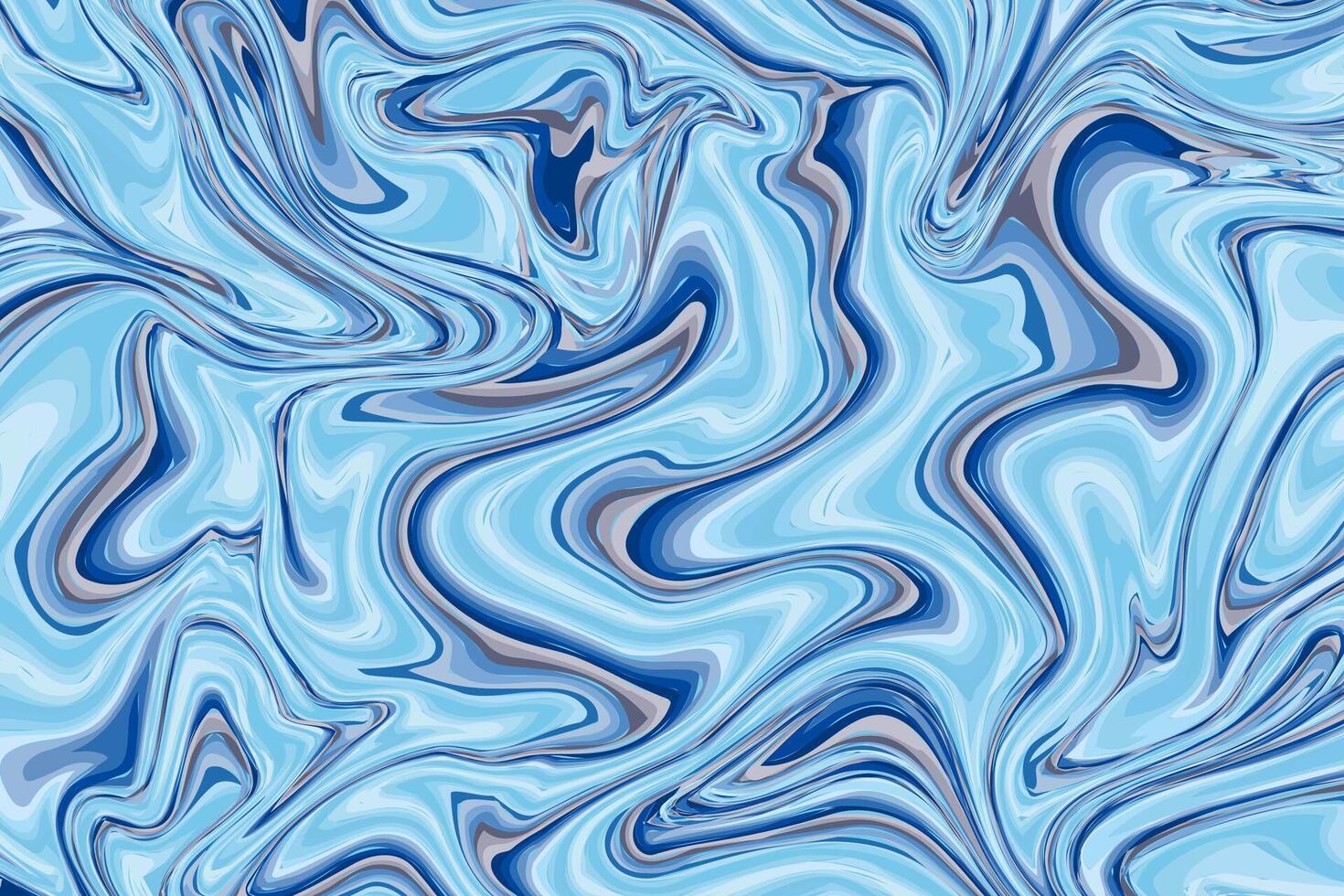 Blue Digital Acrylic Color Swirl Or Similar Marble Twist Texture Background vector