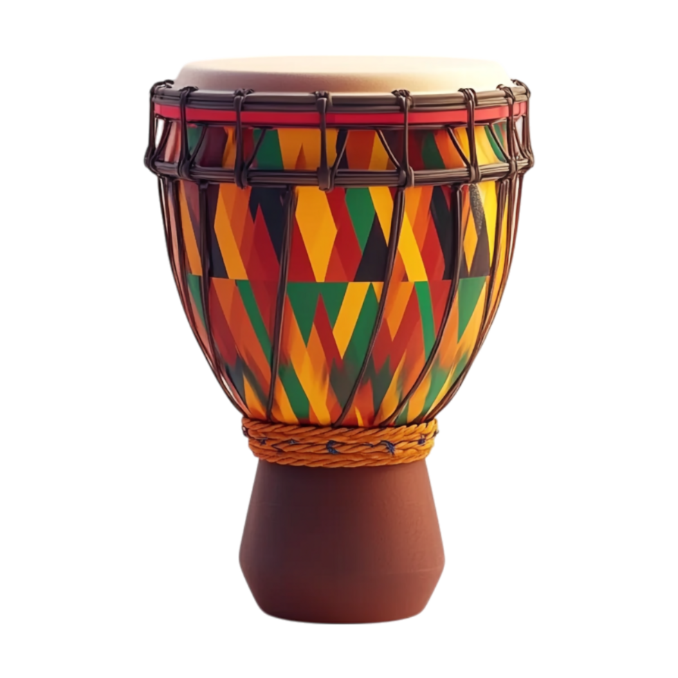 african drum on transparent background png
