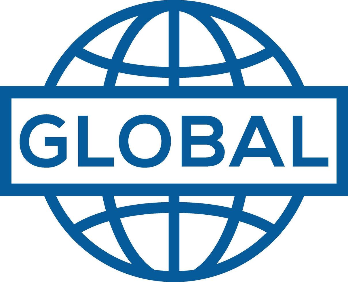 Global Globe Logo. World Wide Logo Design vector