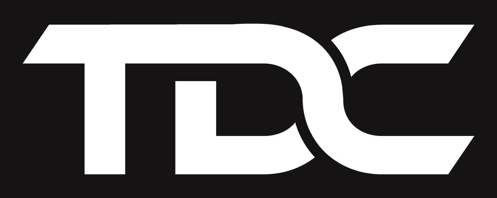 TDC Logo Design. TDC Lettering Logo vector