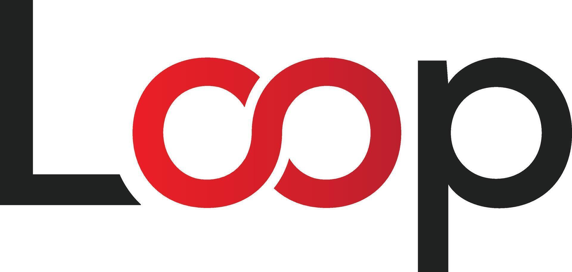 Loop Logo Modern Lettermark for Business and Technology vector