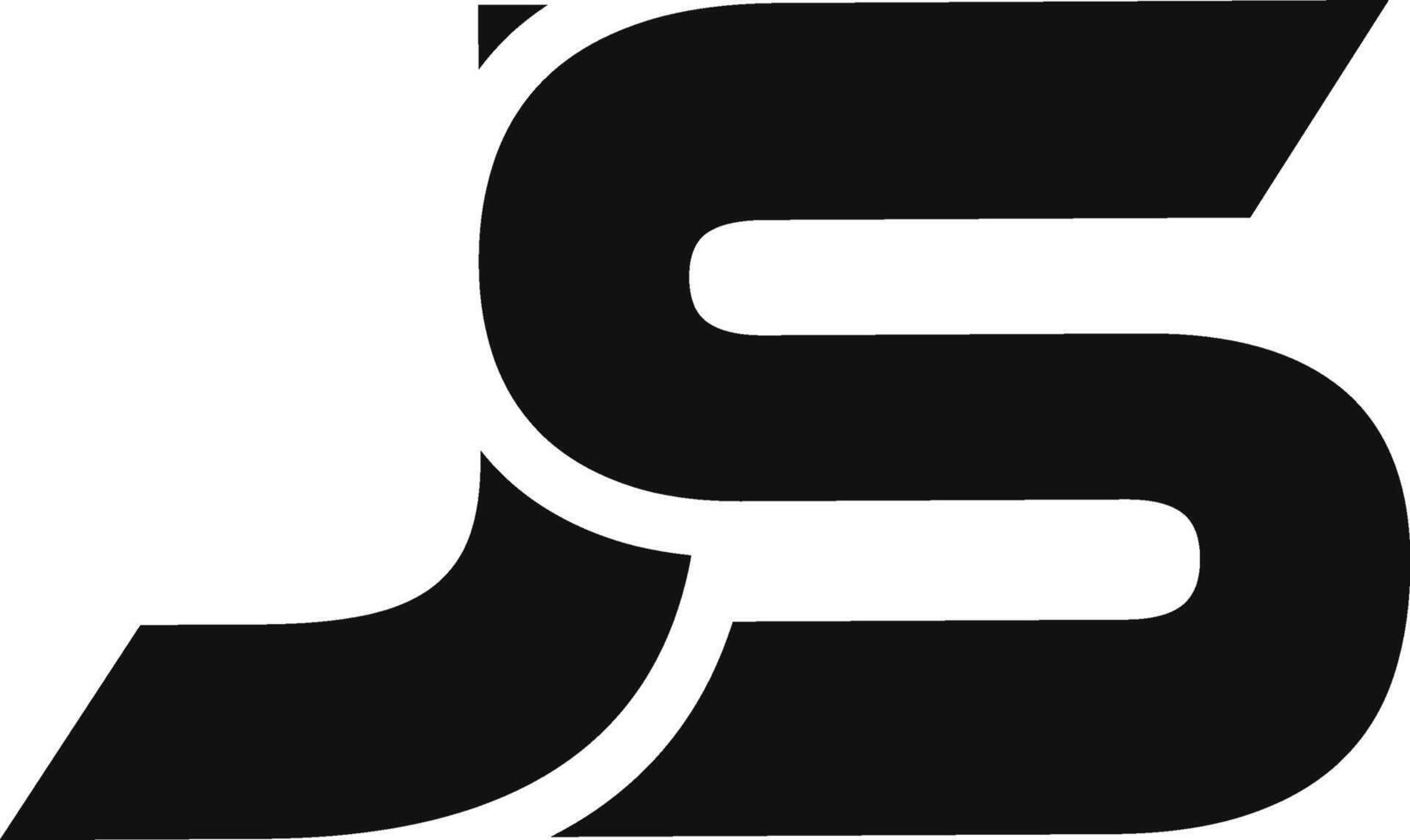 JS Lettermark Logo. Lettering Logo JS SJ vector