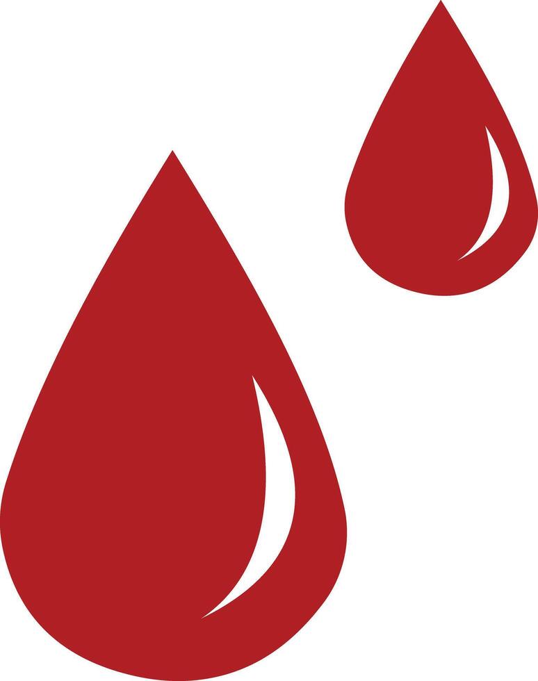 Blood drop icon. red drop. illustration. vector