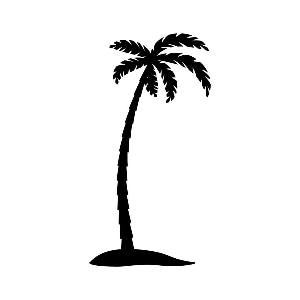 Palm tree icon. Tree illustration sign. Tropical garden symbol. vector