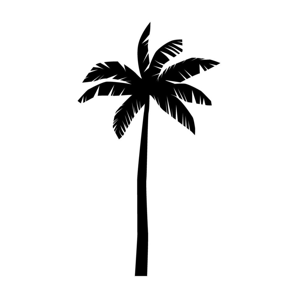 Palm tree icon . Tree illustration sign. Island symbol. Rest logo. vector