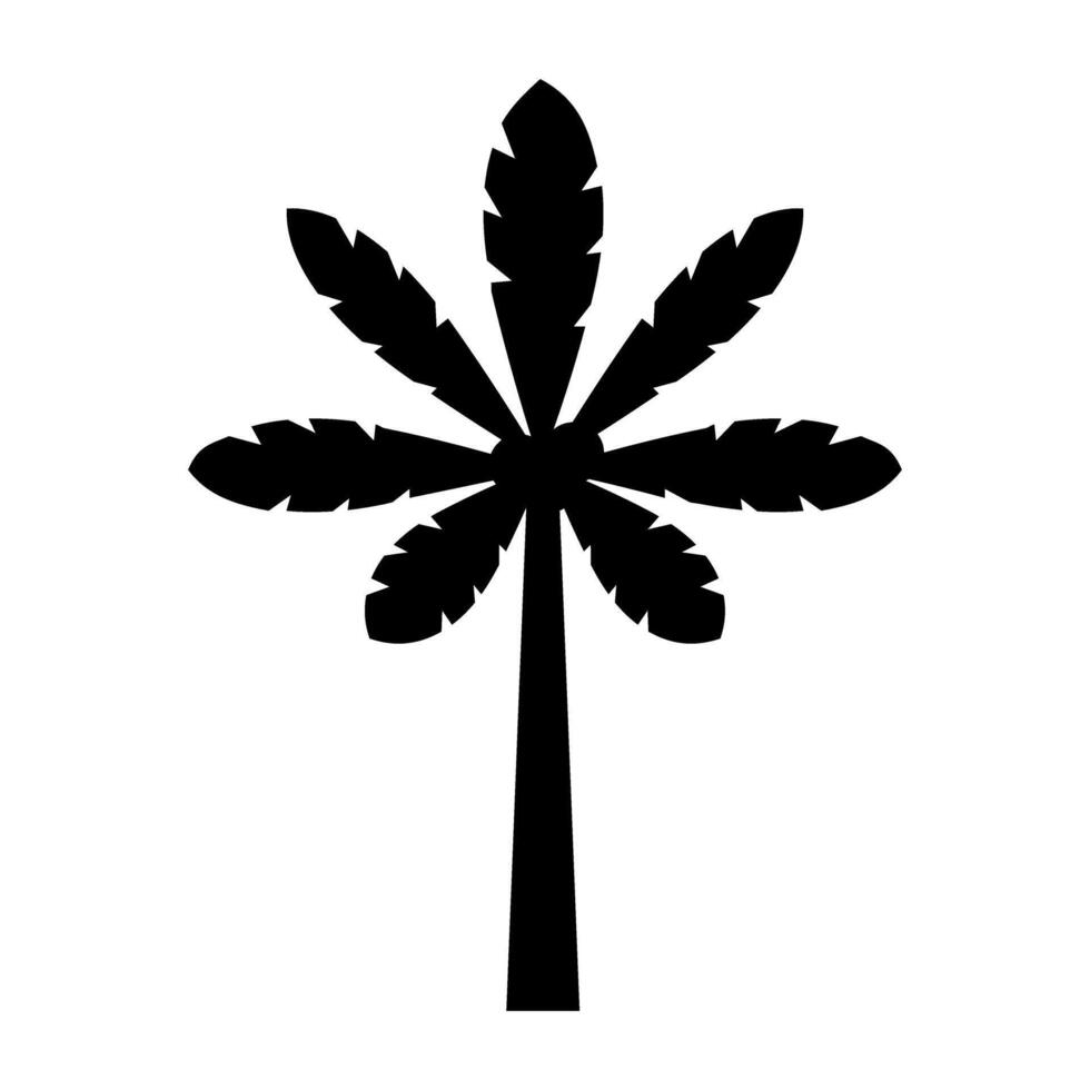 Palm tree icon . Tree illustration sign. vector