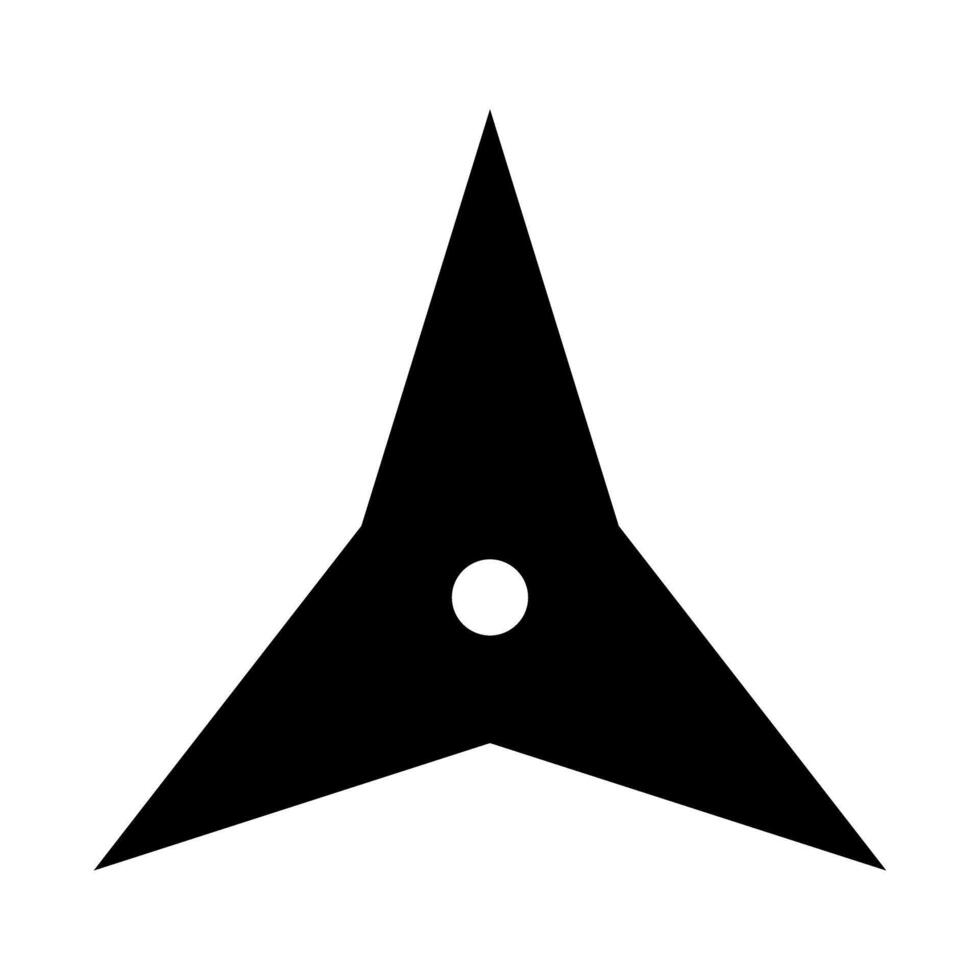 Ninja icon. Shuriken illustration sign. Throwing stars symbol or logo. vector
