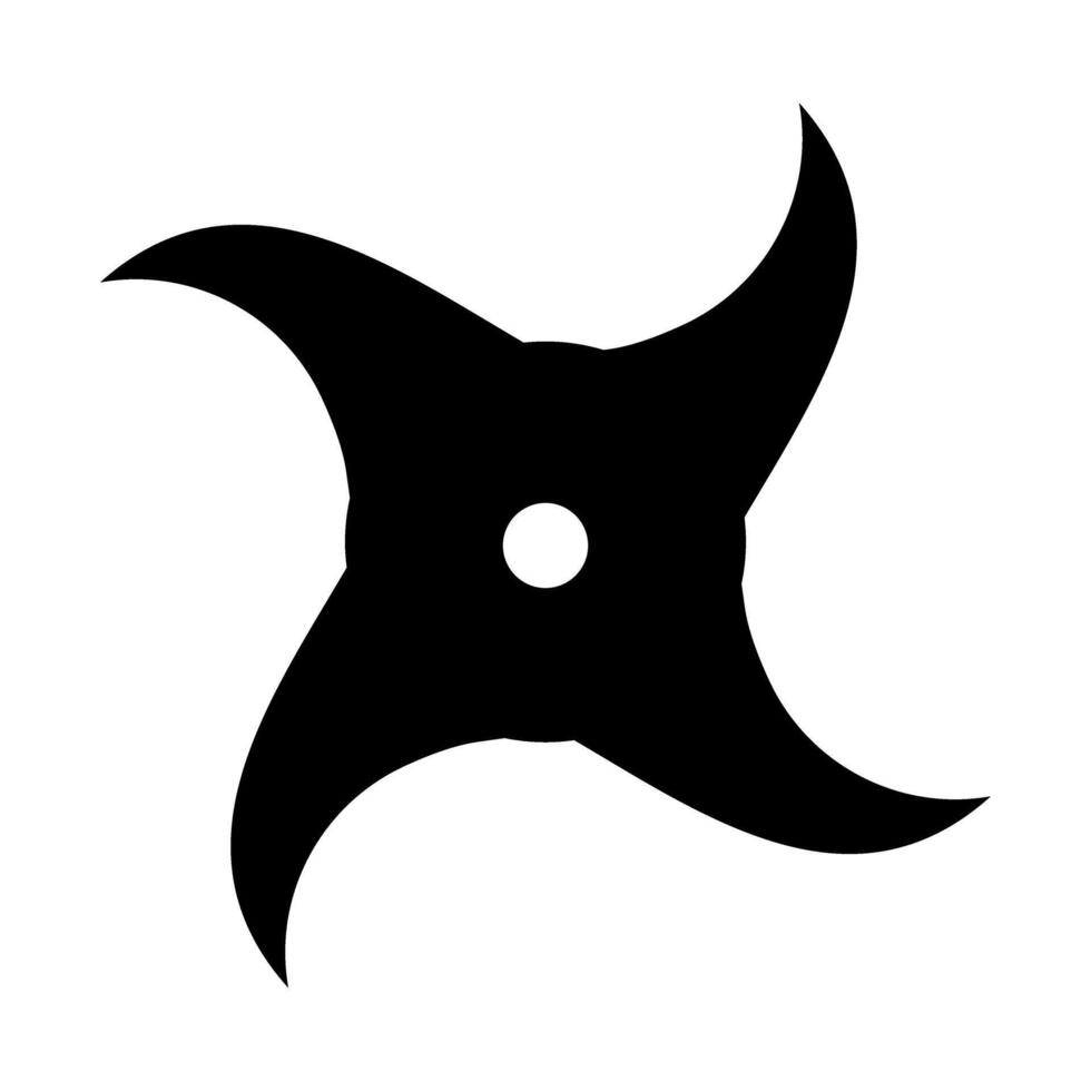 Shuriken icon. Ninja illustration sign. Throwing stars symbol or logo. Cut file. vector