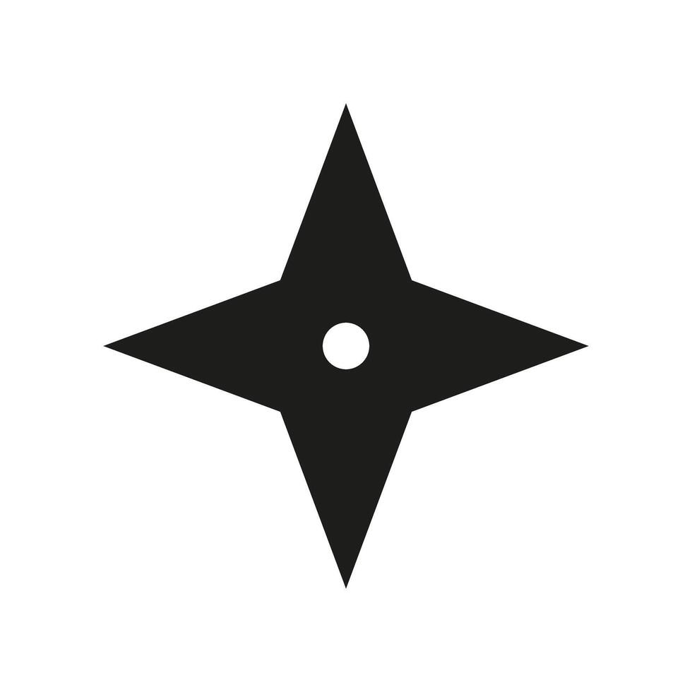 Shuriken icon . Ninja illustration sign. Throwing stars symbol or logo. vector