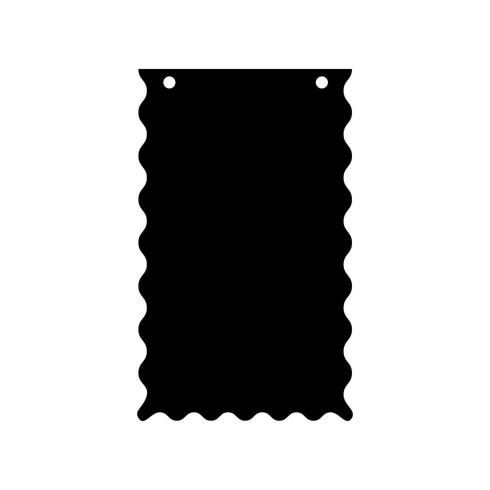 Banner bunting birthday party sign or symbol. vector