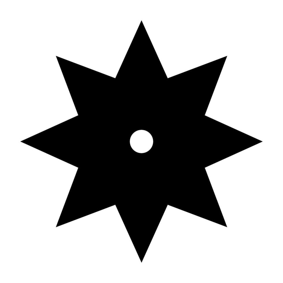 Shuriken icon. Ninja illustration sign. Throwing stars symbol or logo. black design. vector