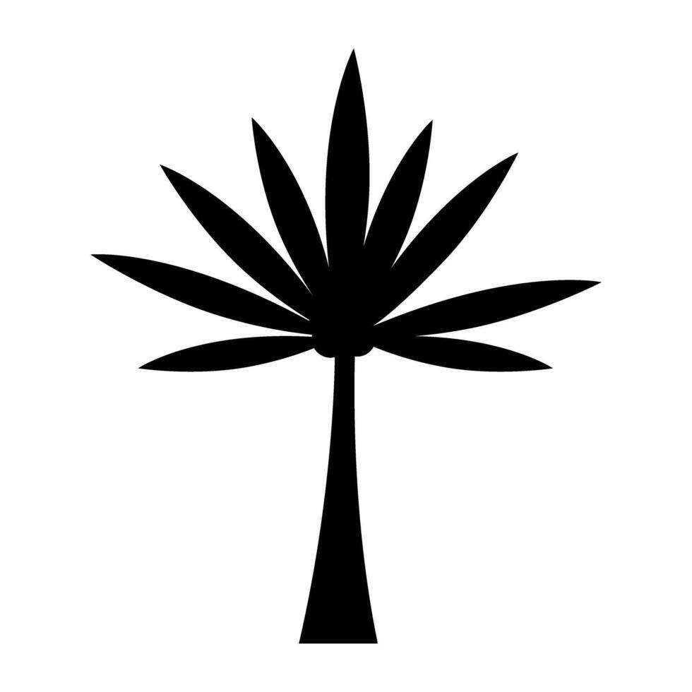 Palm icon . Tree illustration sign. Island symbol. Rest logo. vector