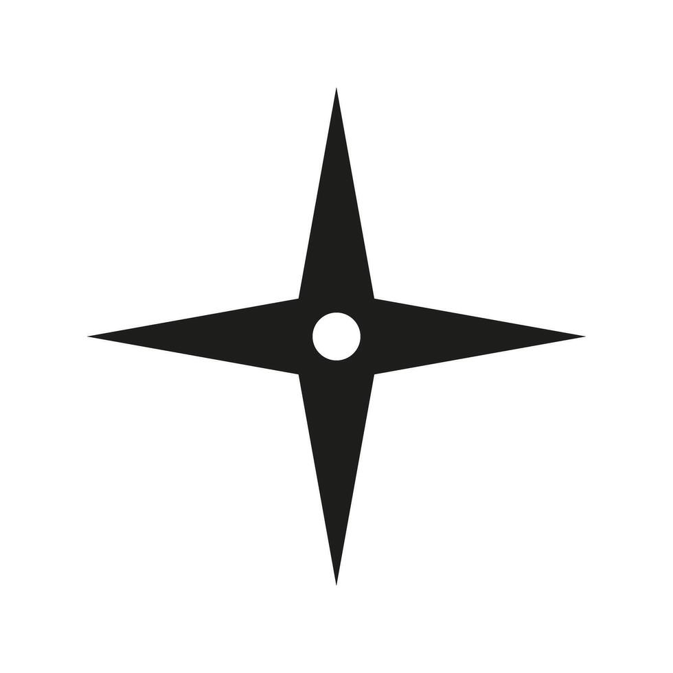Shuriken icon. Ninja illustration sign. Throwing stars symbol. For cut. vector