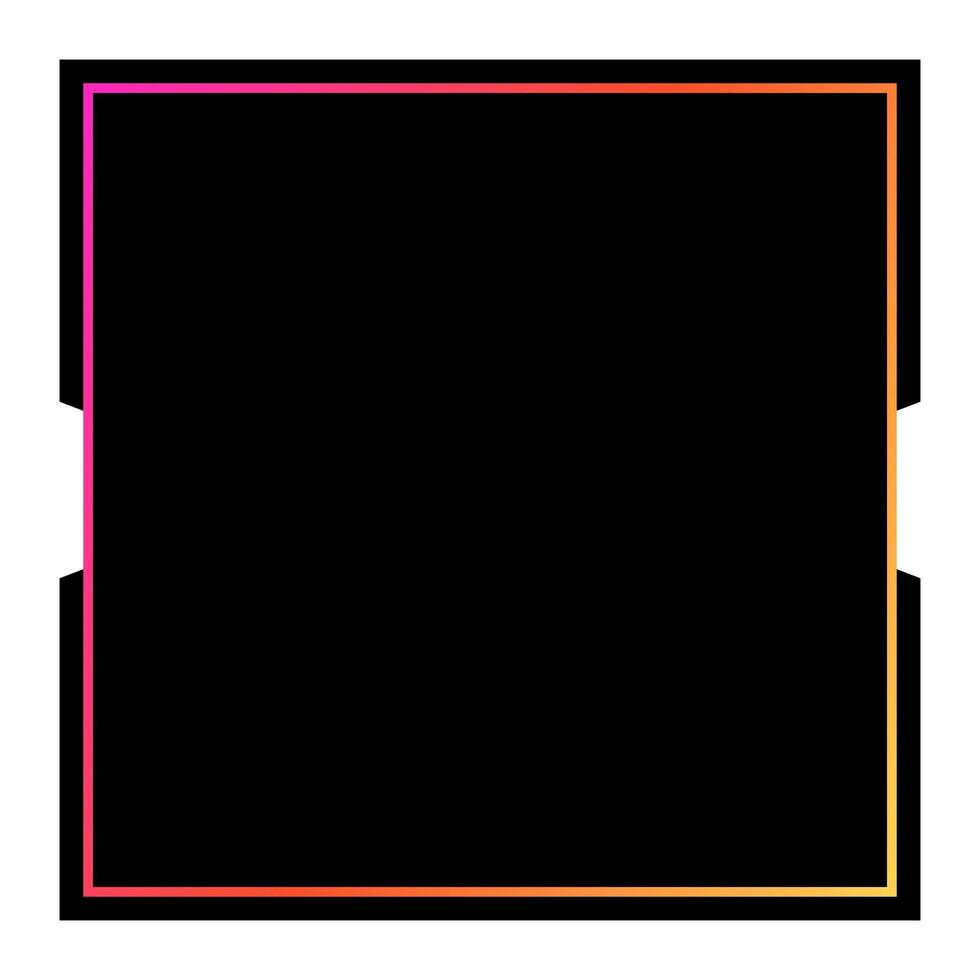 Colorful square gradient background. Square background. Social media template illustration. vector