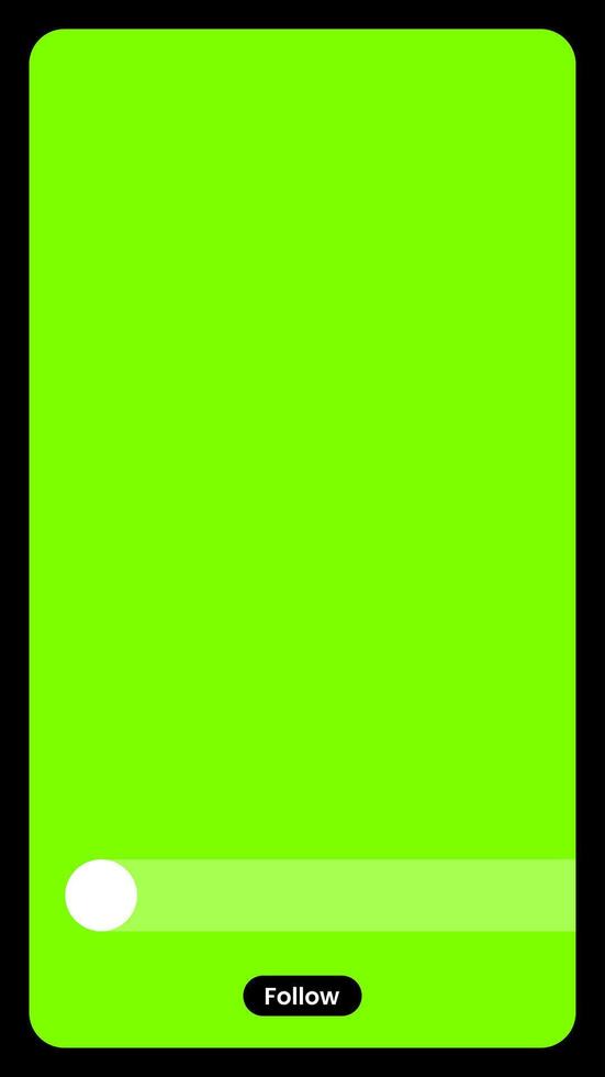 Mockup of social network. Smartphone template for social media app. Social media follow button. Vertical background. vector