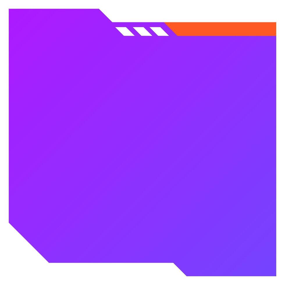 Futuristic square background. Social media frame illustration. Modern frame. vector