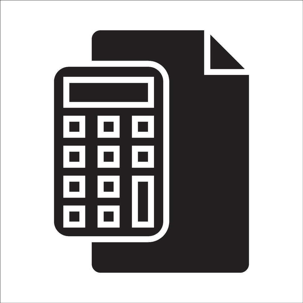 Calculator line icon. Accounting sign. Calculate finance symbol. Geometric shapes. Random cross elements. Linear Calculator icon design. For your website, logo, app, UI design. illustration vector