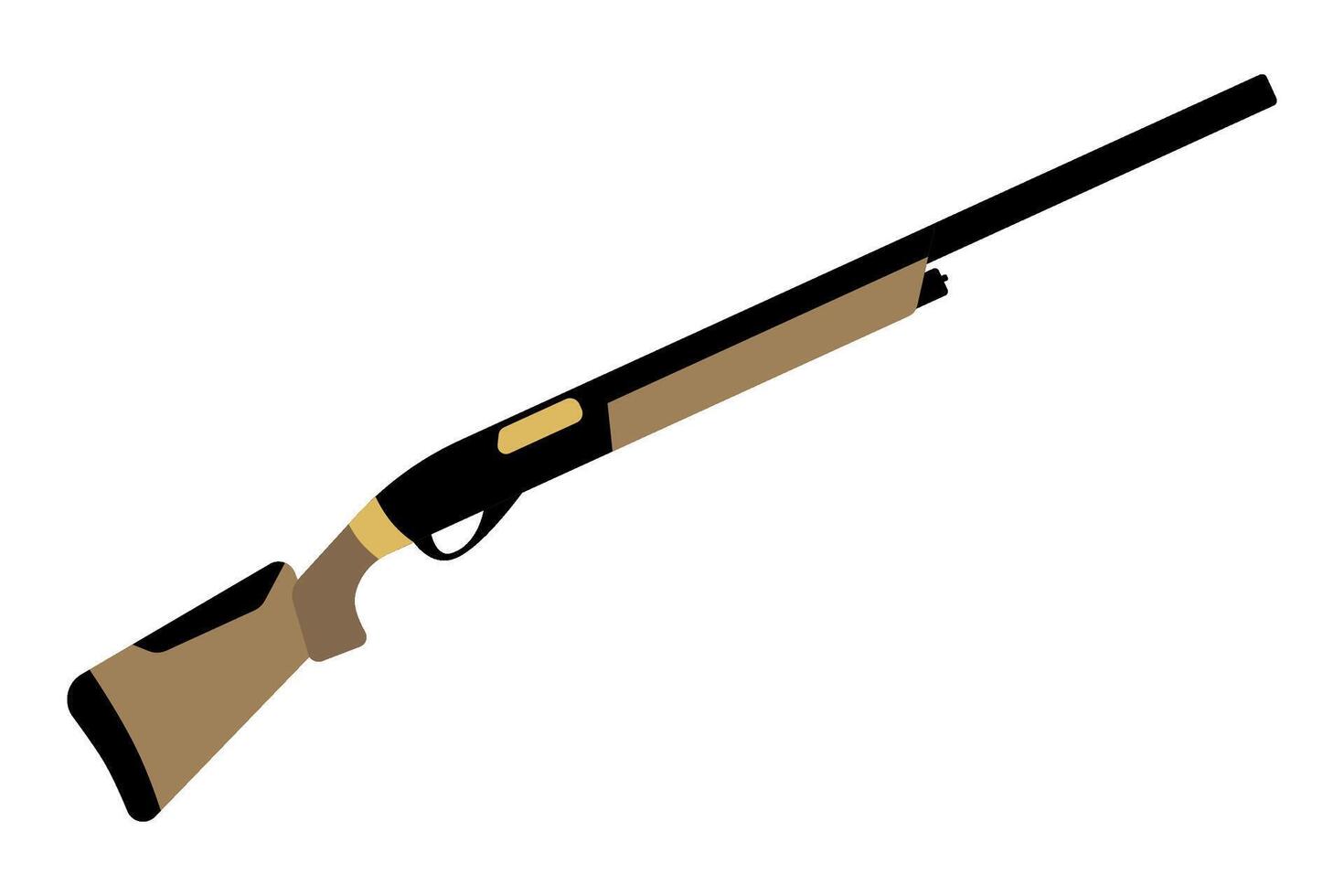 Shotgun Isolated Illustration. Ideal for graphic design projects vector