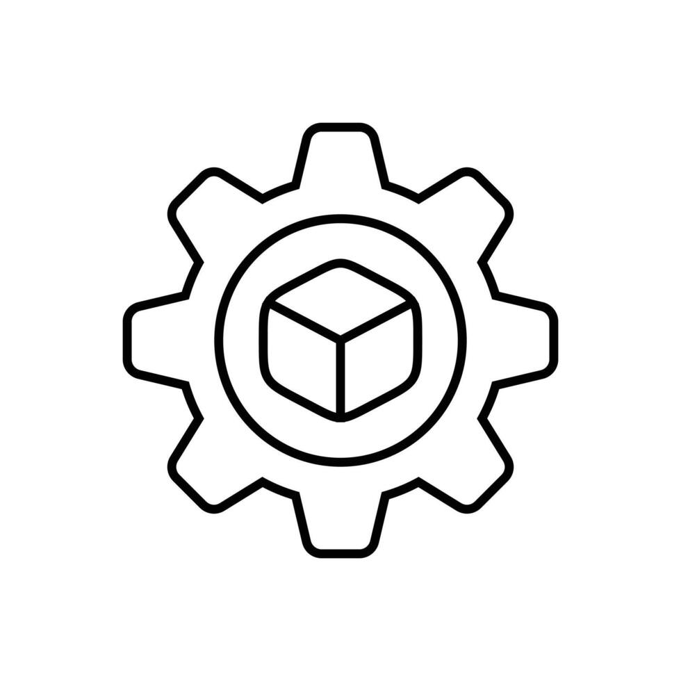 Production Line Factory Process Icon vector