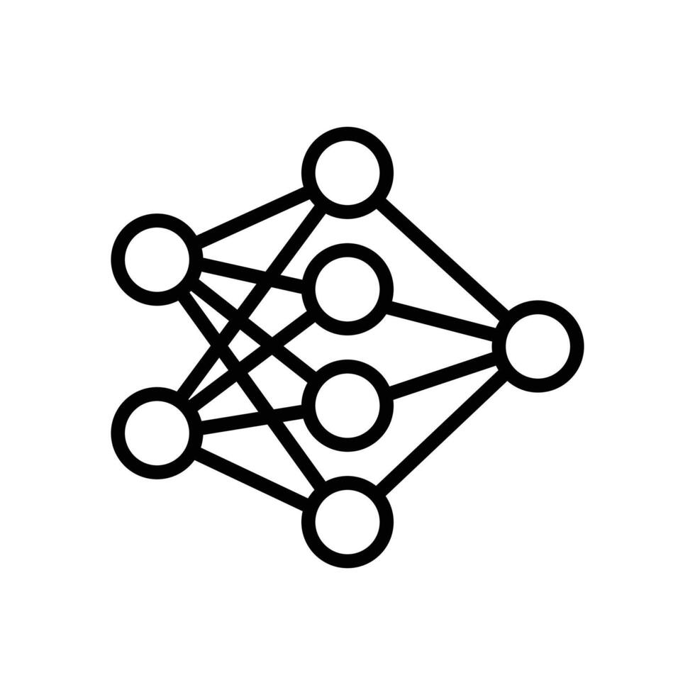 Interface Connection Line Icon vector