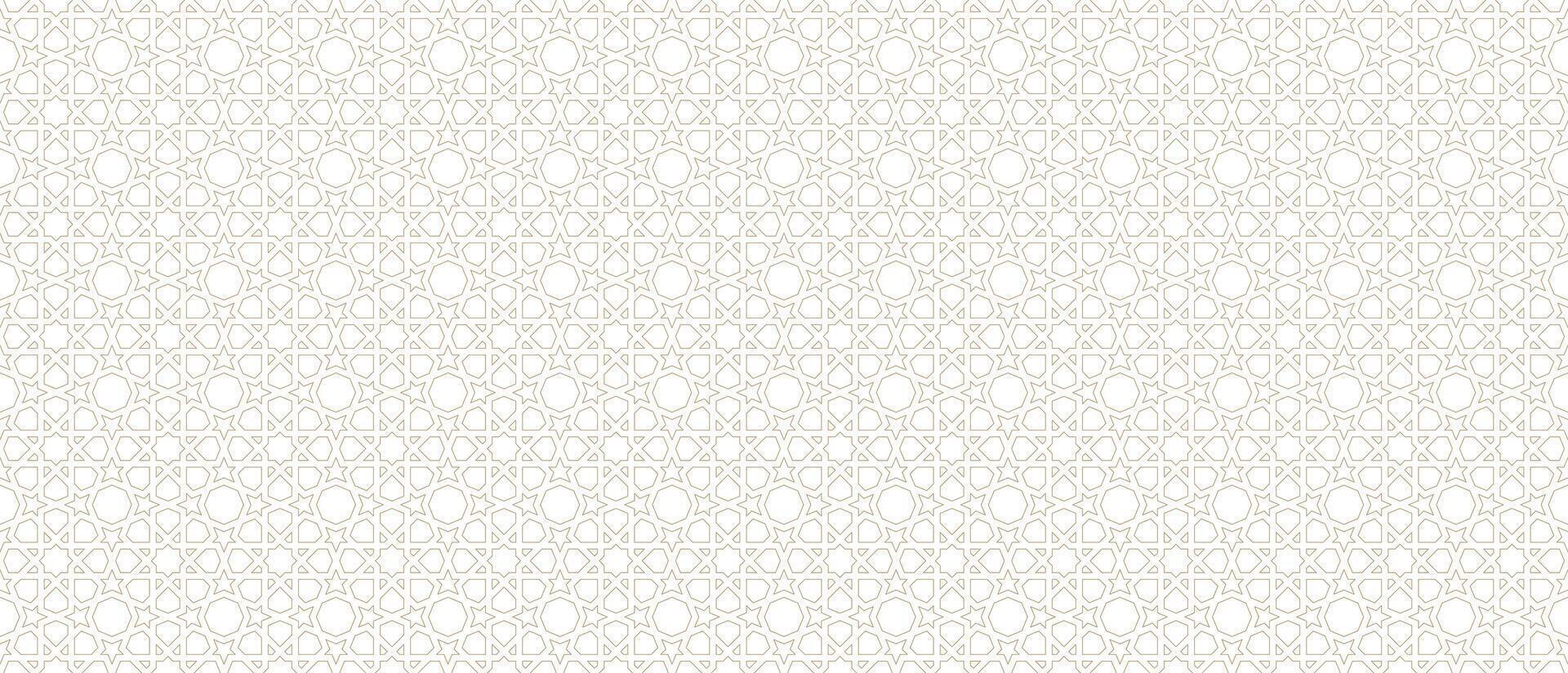 Seamless Geometric Pattern Authentic Arabian Style vector