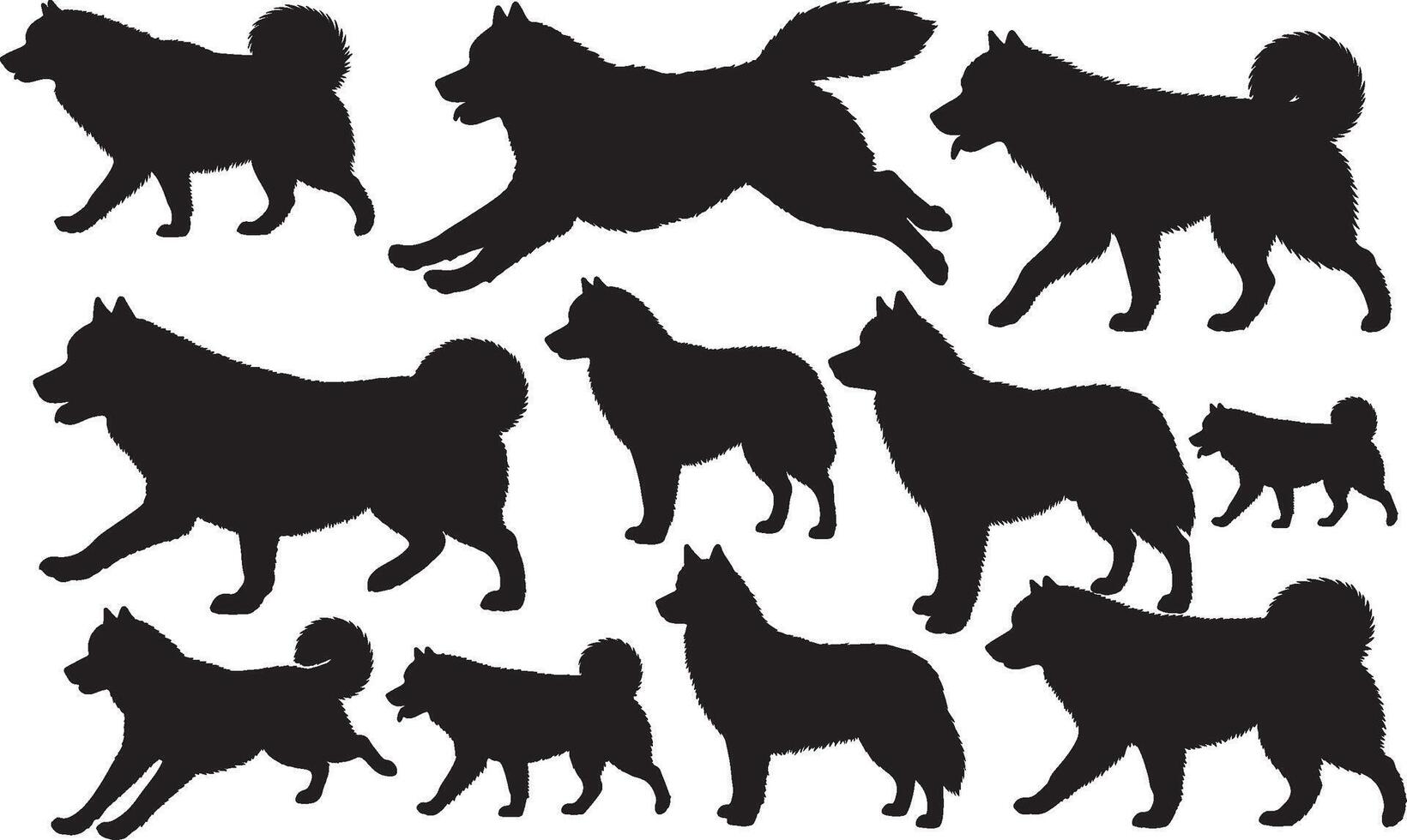 Alaskan Malamute Silhouette vector