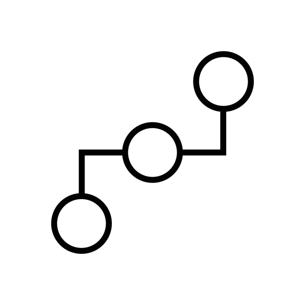 Minimal Wire Link Icon vector