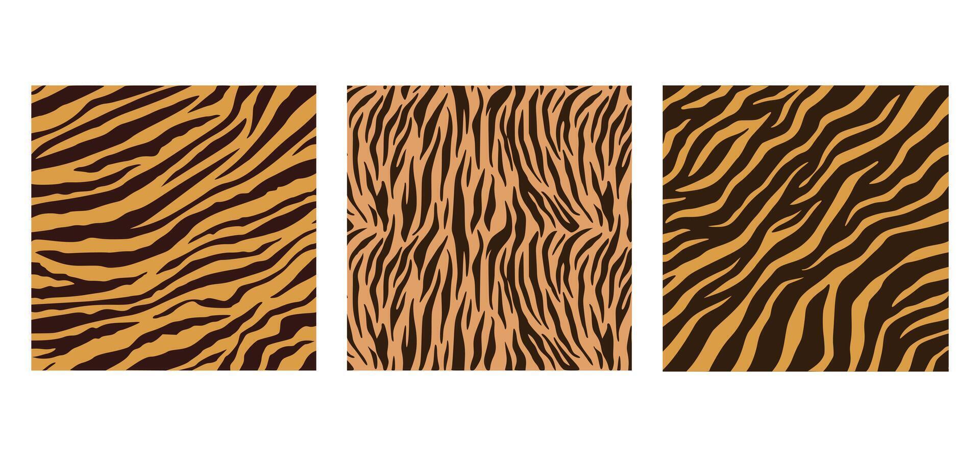 Tiger stripe pattern design on a textured background vector