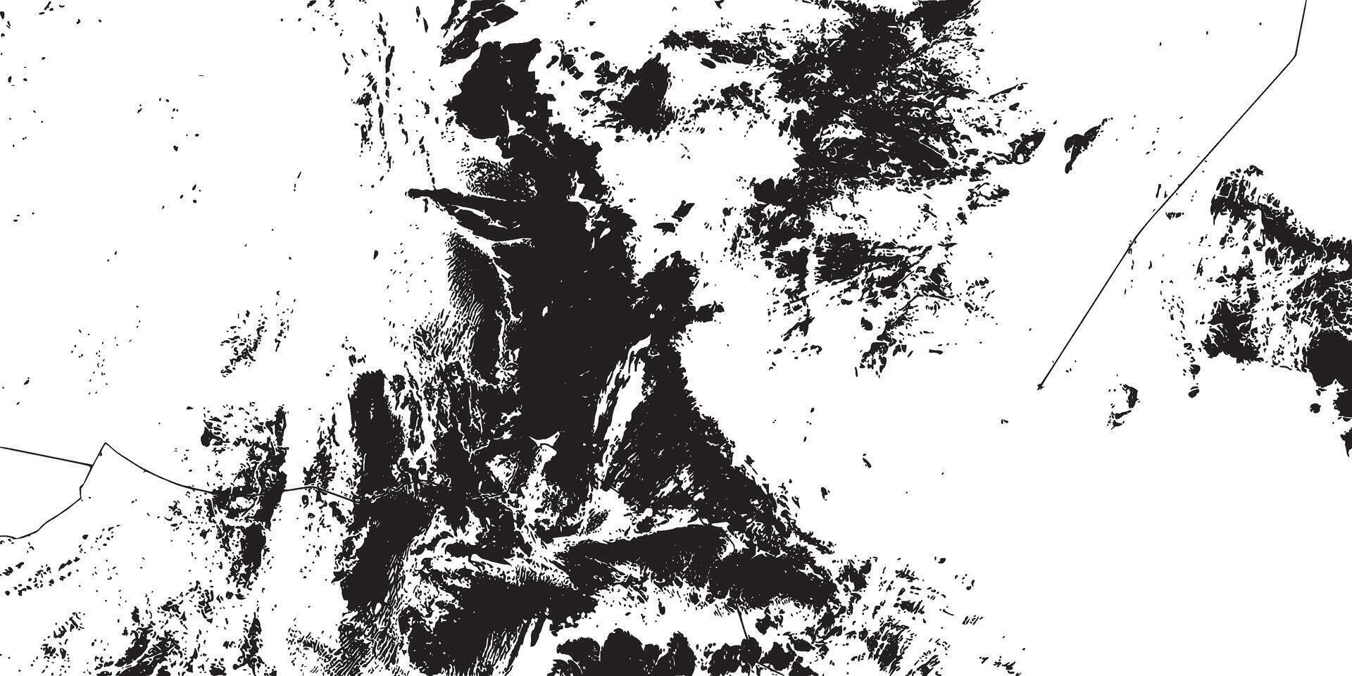 Black grunge texture with layered rock design vector