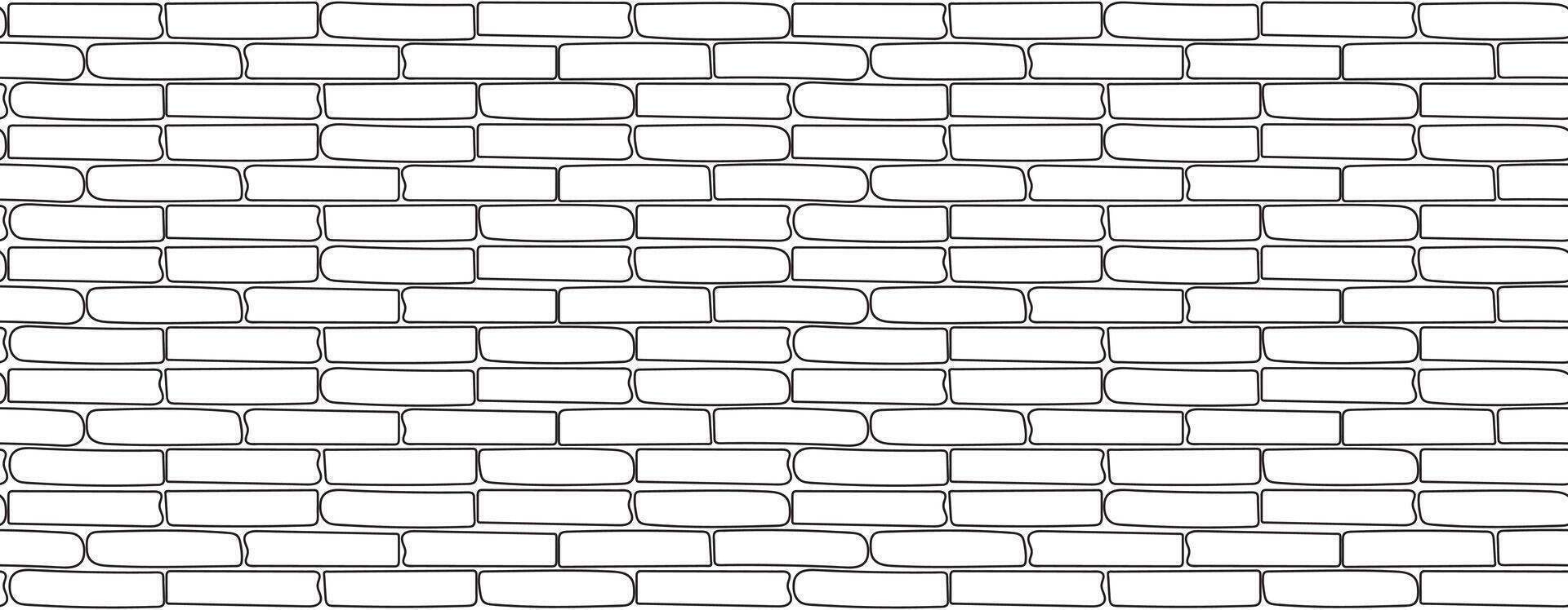 Flat design of retro lines on brick wall vector