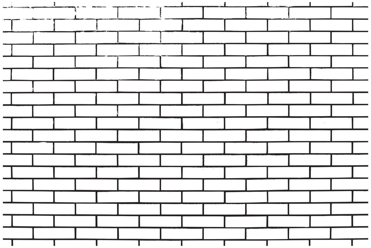 Flat design of neat brick wall art vector
