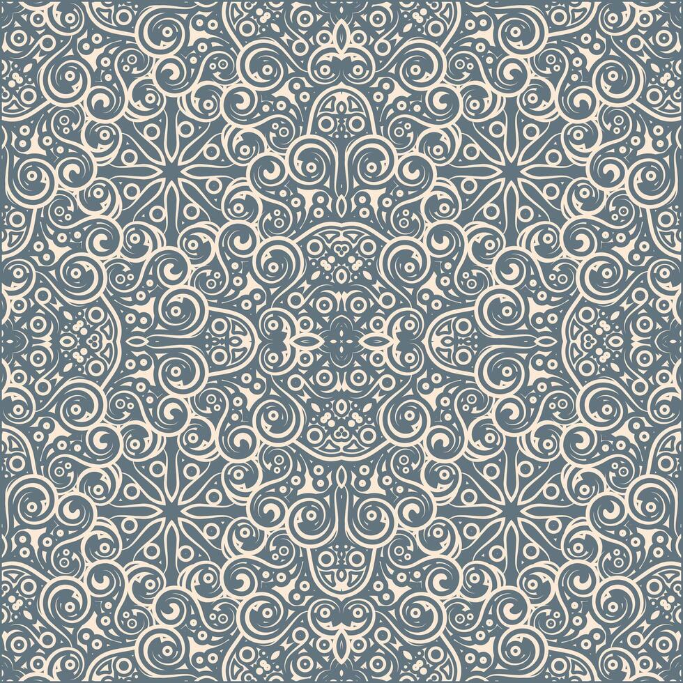 Flat mandala art pattern template vector