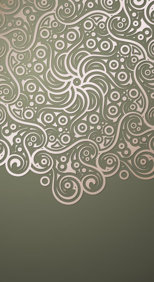 dark gold color motif mandala background concept vector