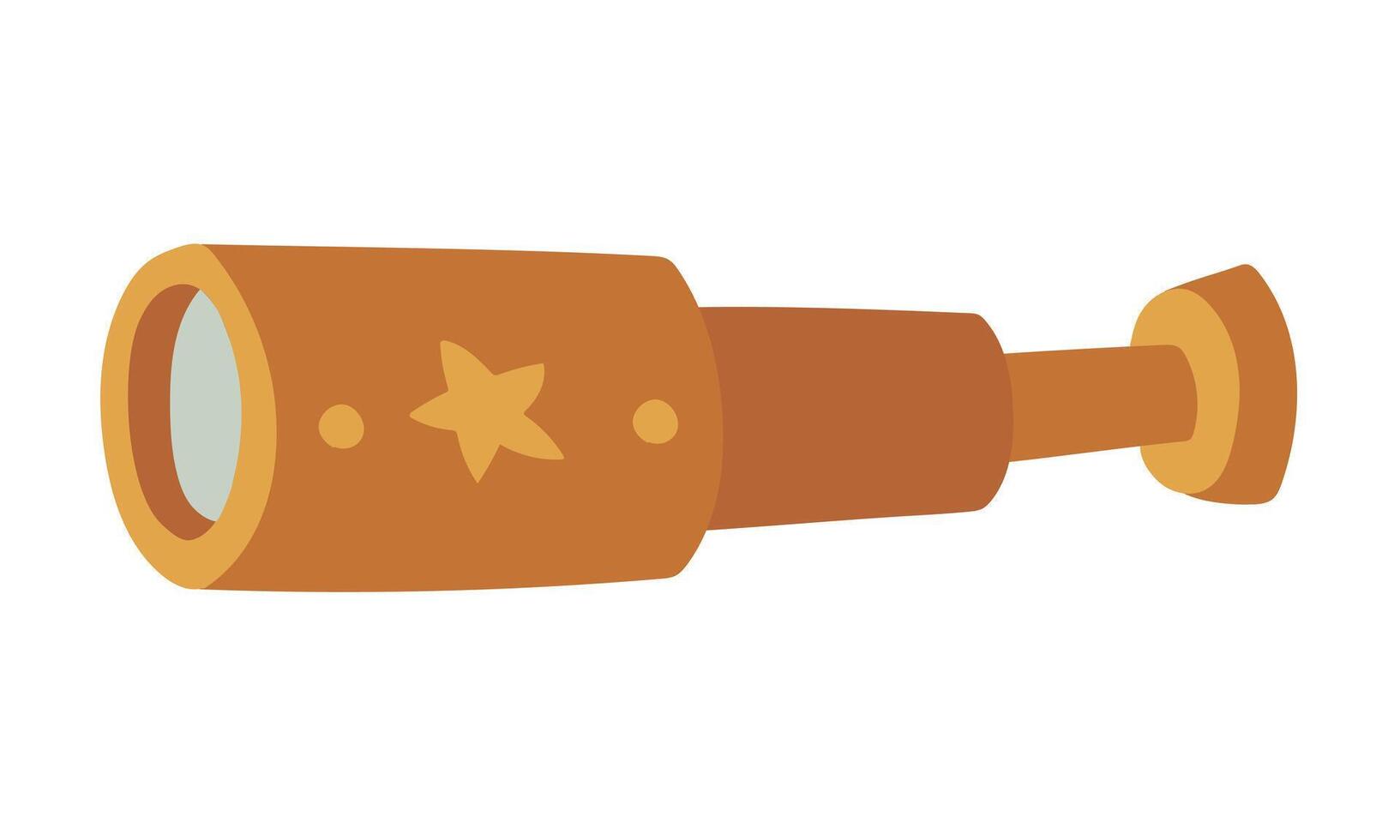 Magic colored telescopes, flat-style telescope. Suitable for projects related to navigation, space, astronomy and science fiction. It can be used in books, games, and themed art projects. vector