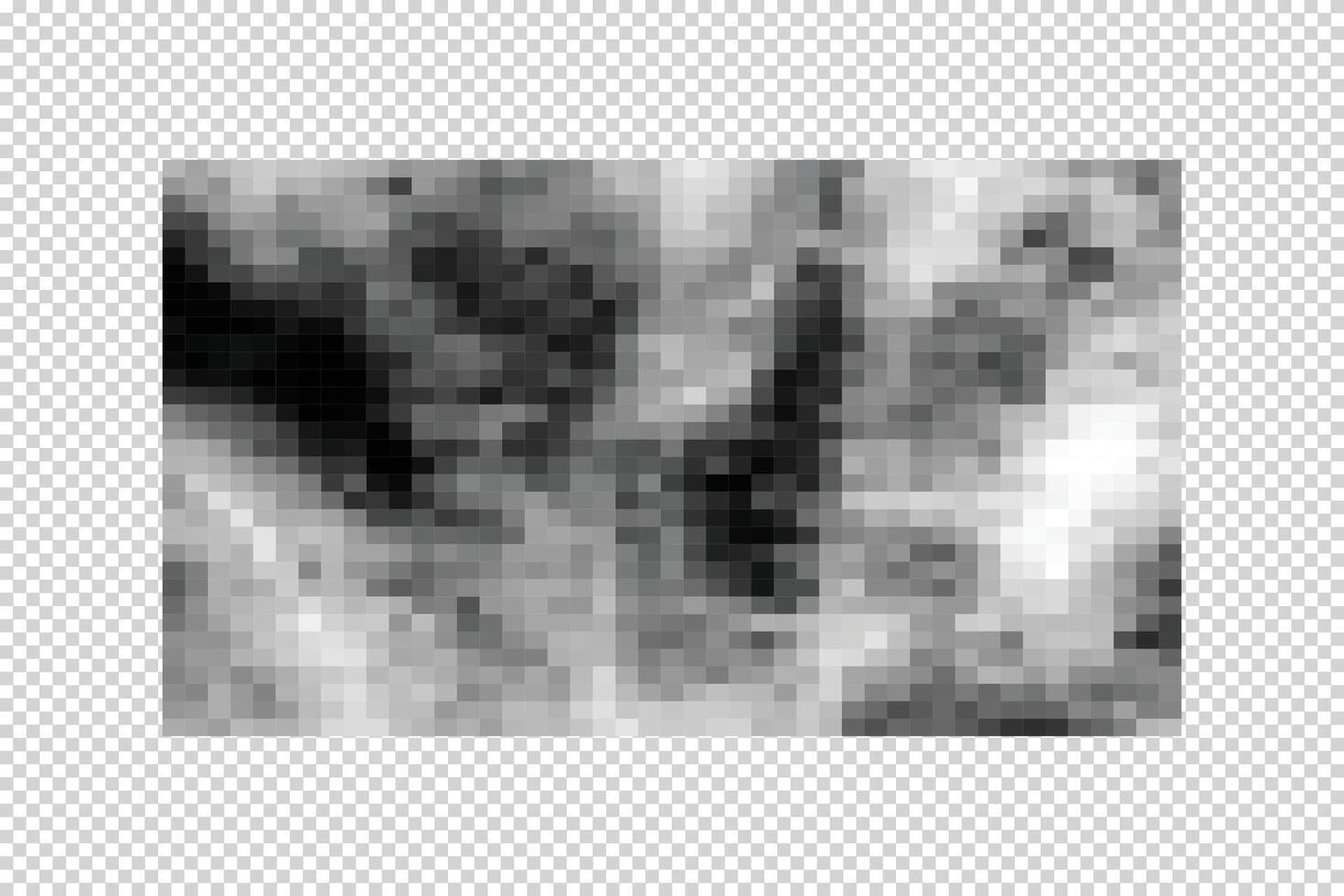 Censor blur effect. Horizontal checkered pattern. White and black grid texture. Blur pixel effect vector