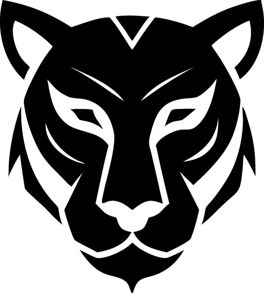 Fierce Leopard Head Logo Elements vector